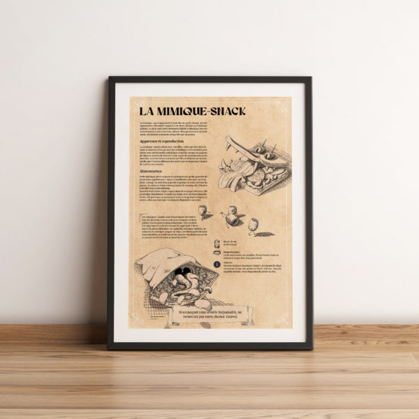 Mimique Snack poster A3